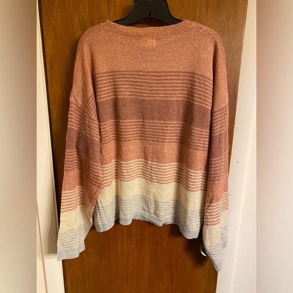BiBi multi color striped long sleeve sweater size XL, new with tags - Picture 2 of 12